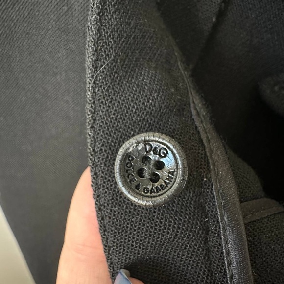 D&G Dolce & Gabbana Black Dress Pants — Size 26 / IT 40 — Made in Italy - Picture 8 of 12